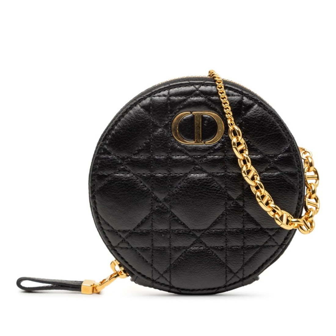 Christian Dior Dior Cannage Chain Mini Shoulder Bag, Black Leather, Women's,: --- Catalog ---Category: SizeSize (HxWxD): 12cm x 12cm x 2cm / 4.72'' x 4.72'' x 0.78''Category: DesignType: Pouch, Shoulder bagColor: BlackGender: WomenMaterial: Leather Category: GeneralBrand: Chris
