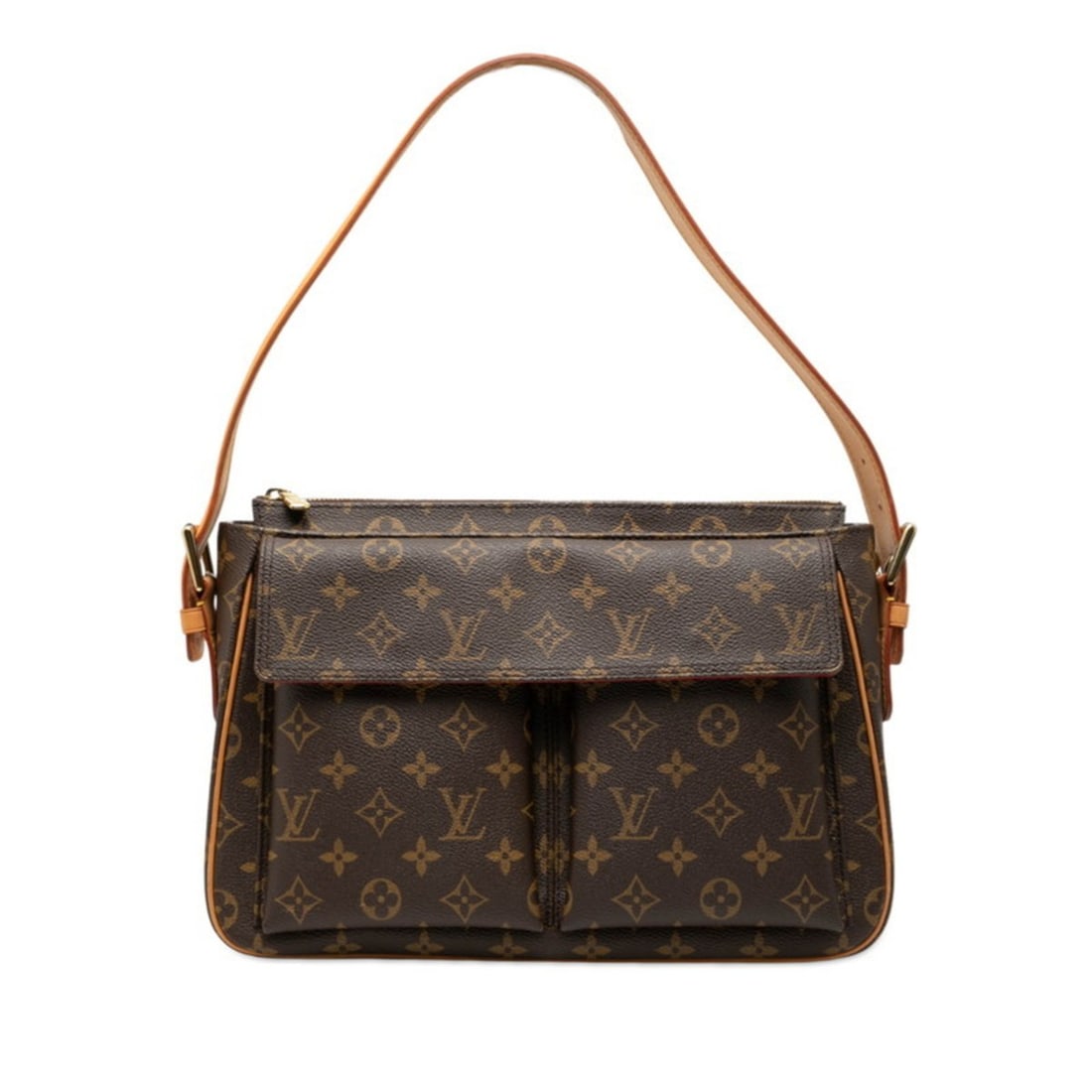 Louis Vuitton Monogram Viva Cite GM One-Shoulder Bag/Handbag M51163 Brown Leather Women's LOUIS (1 of 15)