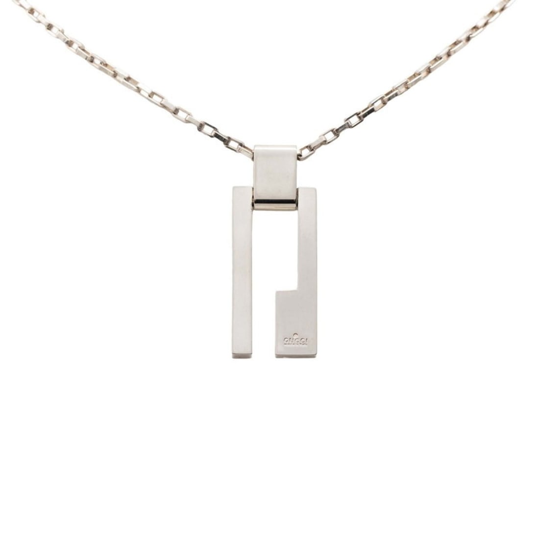 Gucci Cutout G Necklace in SV925 Silver for Women (1 of 11)