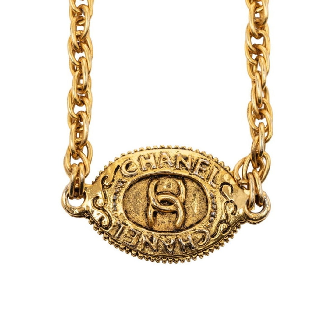 Chanel Coco Mark Long Necklace Gold Plated Women's CHANEL: --- Catalog ---Category: SizePendant Size: 20.4mm x 36.5mm / 0.8'' x 1.43''Neck Circumference: 94 cm / 37''Category: DesignColor: GoldGender: WomenNecklace Type: NecklaceCategory: GeneralBrand: Chanel