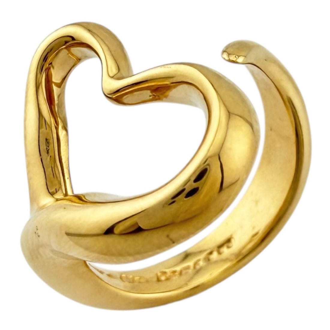 Pre-owned Tiffany Open Heart Ring, 18k gold, for women, TIFFANY & Co.: --- Catalog ---Category: SizeJP Size: 8US Size: 4.5Category: DesignType: Band ringColor: GoldGender: WomenMaterial: Yellow gold (18K)Category: GeneralBrand: Tiffany--- Item List ---Section: ConditionR