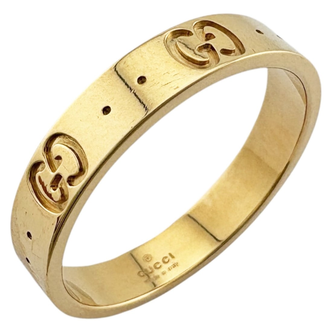 Gucci Icon Ring, 1, 18k Gold, Women's, Pre-owned (1 of 11)