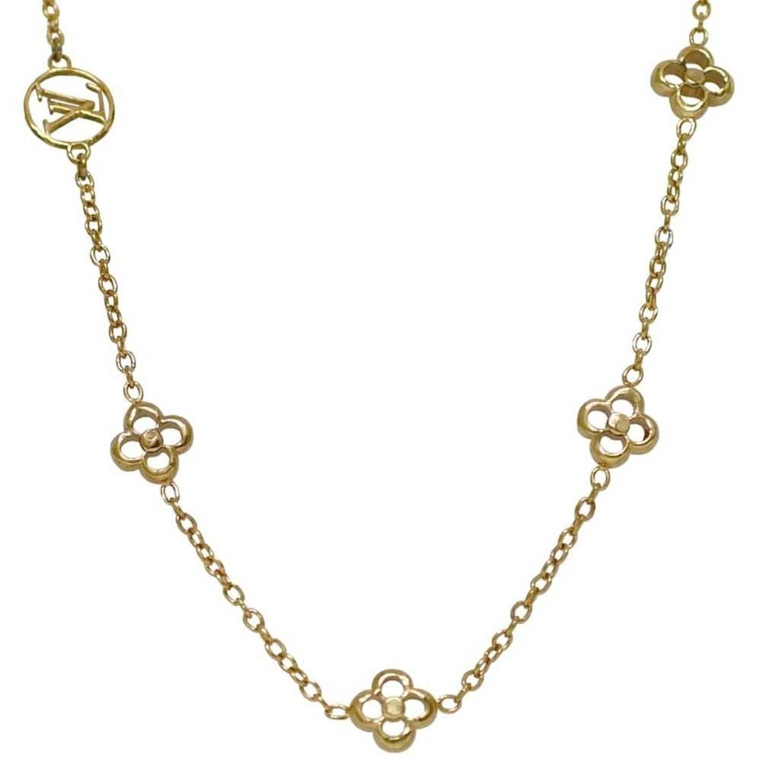 Louis Vuitton Flowerful Necklace ec-25064 Gold Monogram Flower M63125 GP CA0177 LOUIS VUITTON Motif (1 of 12)