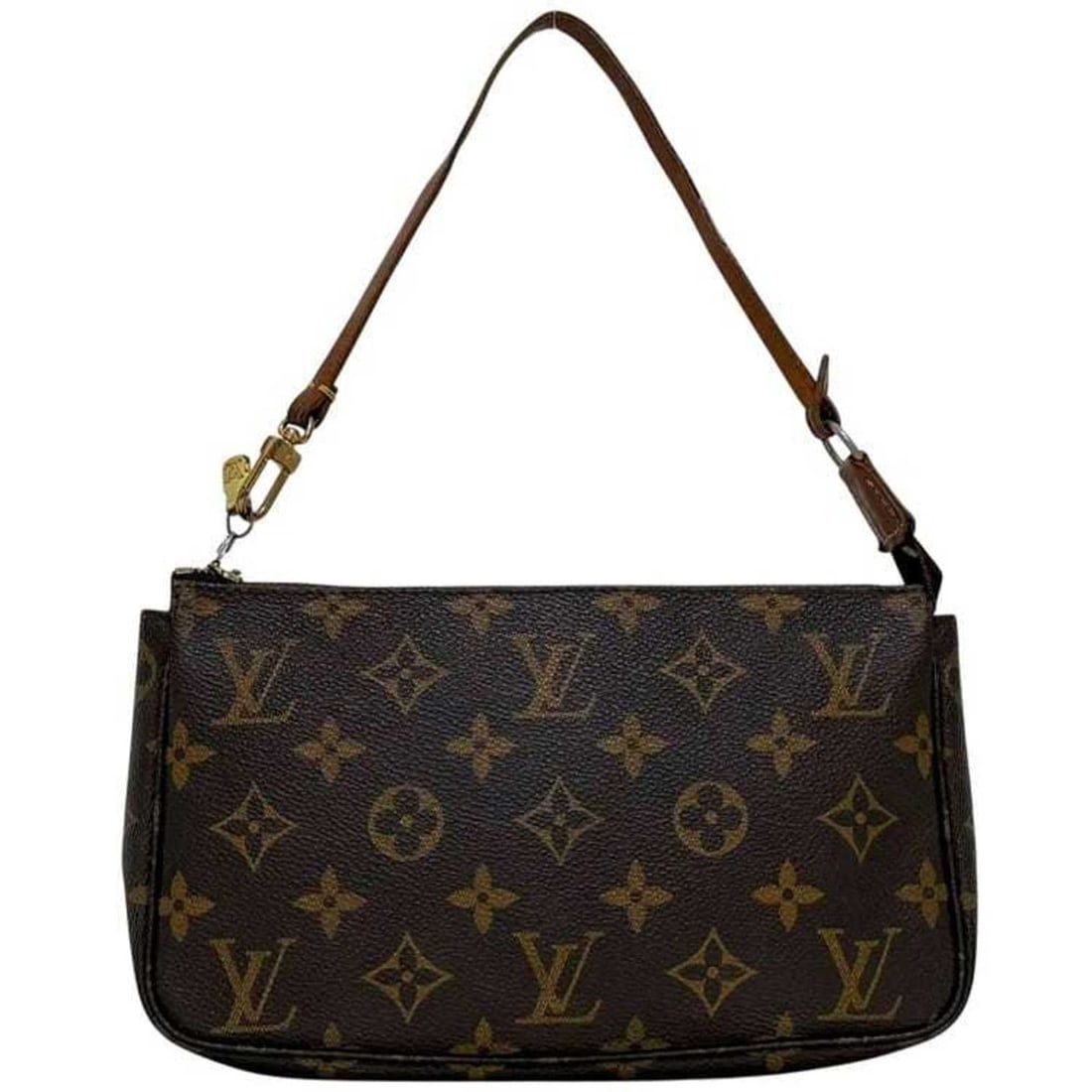 Louis Vuitton Pouch Accessoires ec-25006 Brown Monogram M51980 Canvas and Natural Leather AR1908 (1 of 19)