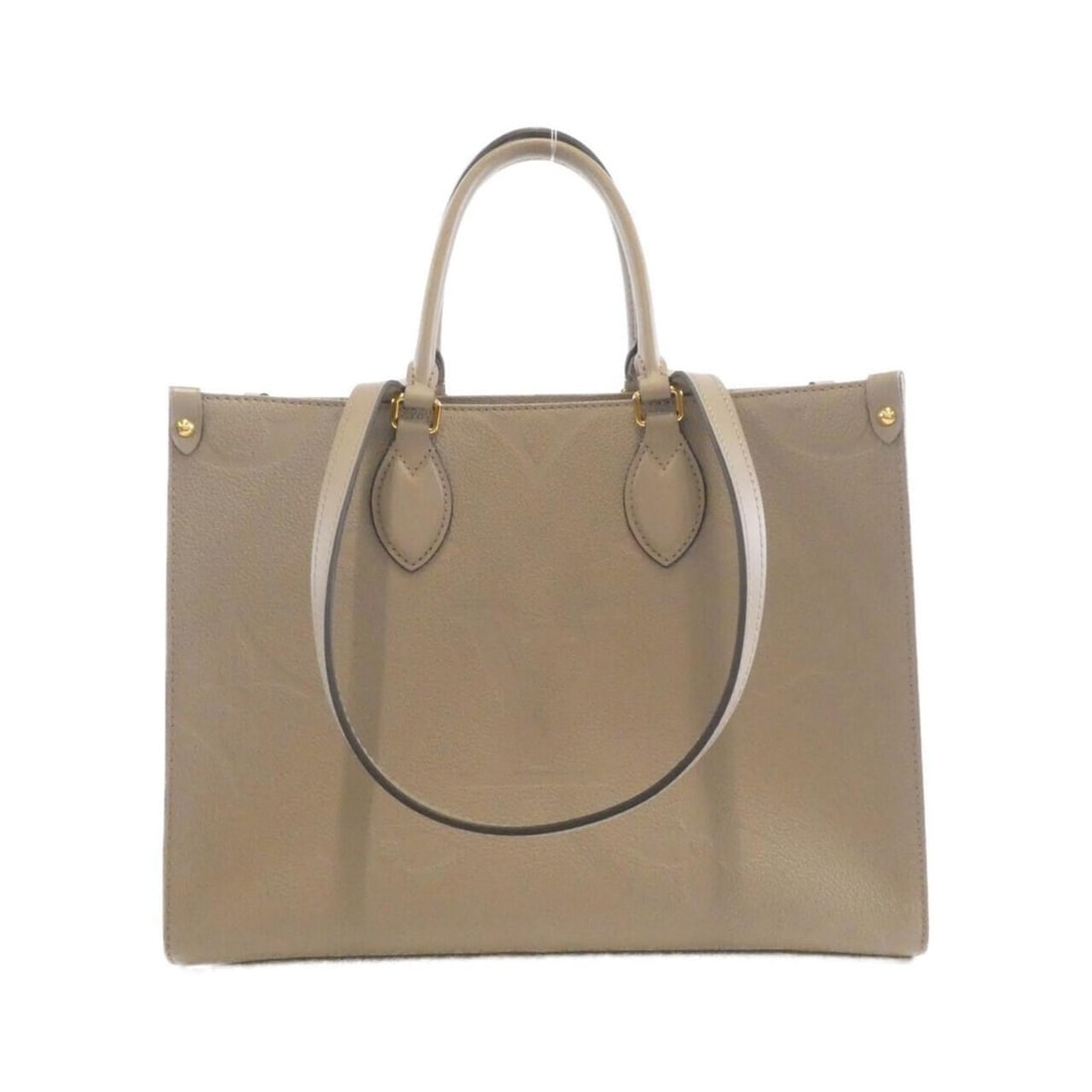 Louis Vuitton Monogram Empreinte On-the-Go MM M45607 Handbag: --- Catalog ---Category: SizeSize (HxWxD): 27cm x 34cm x 15cm / 10.62'' x 13.38'' x 5.9''Category: DesignType: HandbagColor: Beige, TourterelleGender: WomenMaterial: Leather Leather/Fur Type: