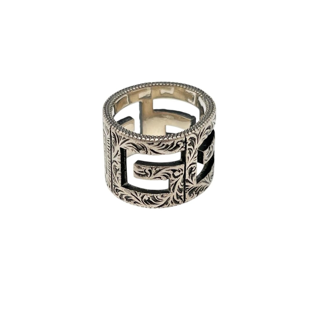 Gucci Square G Arabesque Ring in Sterling Silver for Men (1 of 13)