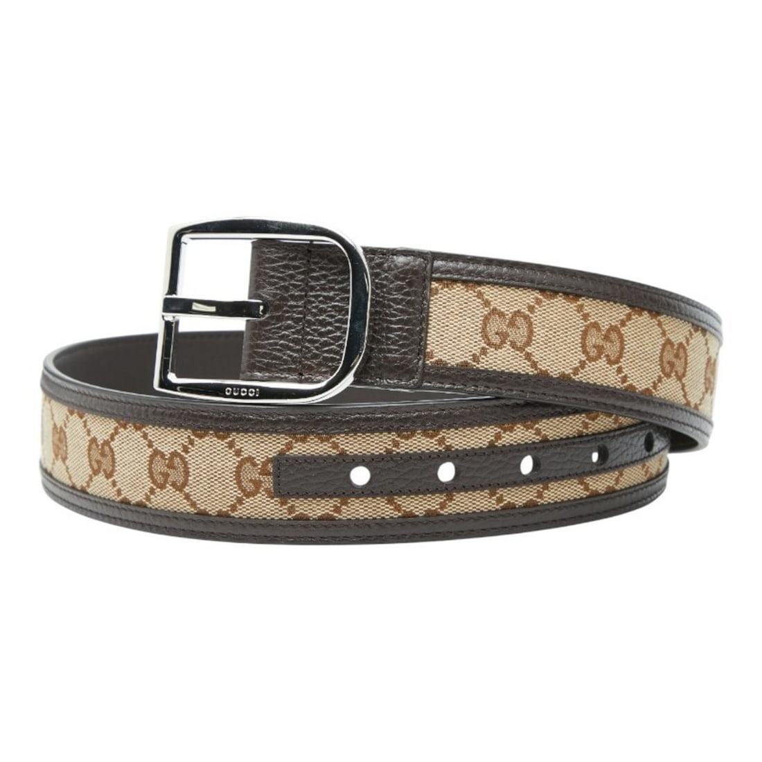 Gucci GG Canvas Belt Size: 75 x 30 (449716) Brown/Beige Leather Women's GUCCI: --- Catalog ---Category: PackNumber in Pack: 1Category: SizeSize: 75Width: 4cm / 1.57''Length: 69.5cm - 79.5cm / 27.36'' - 31.29''Category: DesignType: Standard beltColor: Beige, BrownGender: WomenMat
