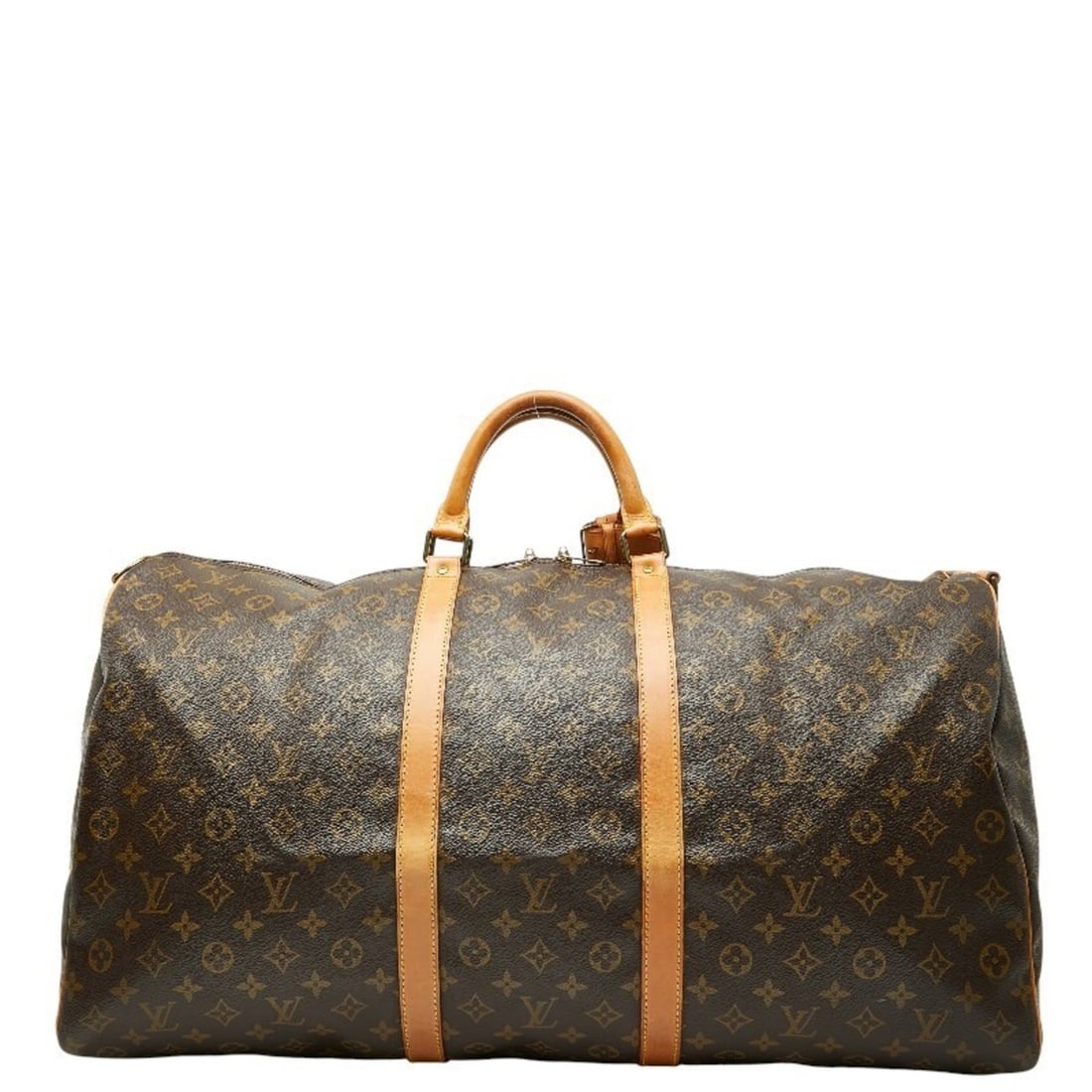 Louis Vuitton Monogram Keepall Bandouliere 60 Boston/Shoulder Bag, 2-Way, M41412, Brown Leather,: --- Catalog ---Category: SizeStrap Drop: 52cm / 20.47''Handle Drop: 10.00cm / 3.94''Size (HxWxD): 33cm x 60cm x 25cm / 12.99'' x 23.62'' x 9.84''Category: DesignType: Boston bag, Shoulder bagColor: