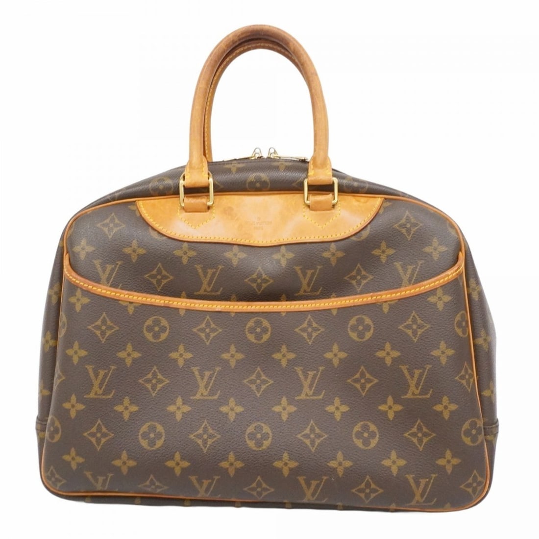 Louis Vuitton Monogram Deauville Handbag M47270 Brown Women's (1 of 17)