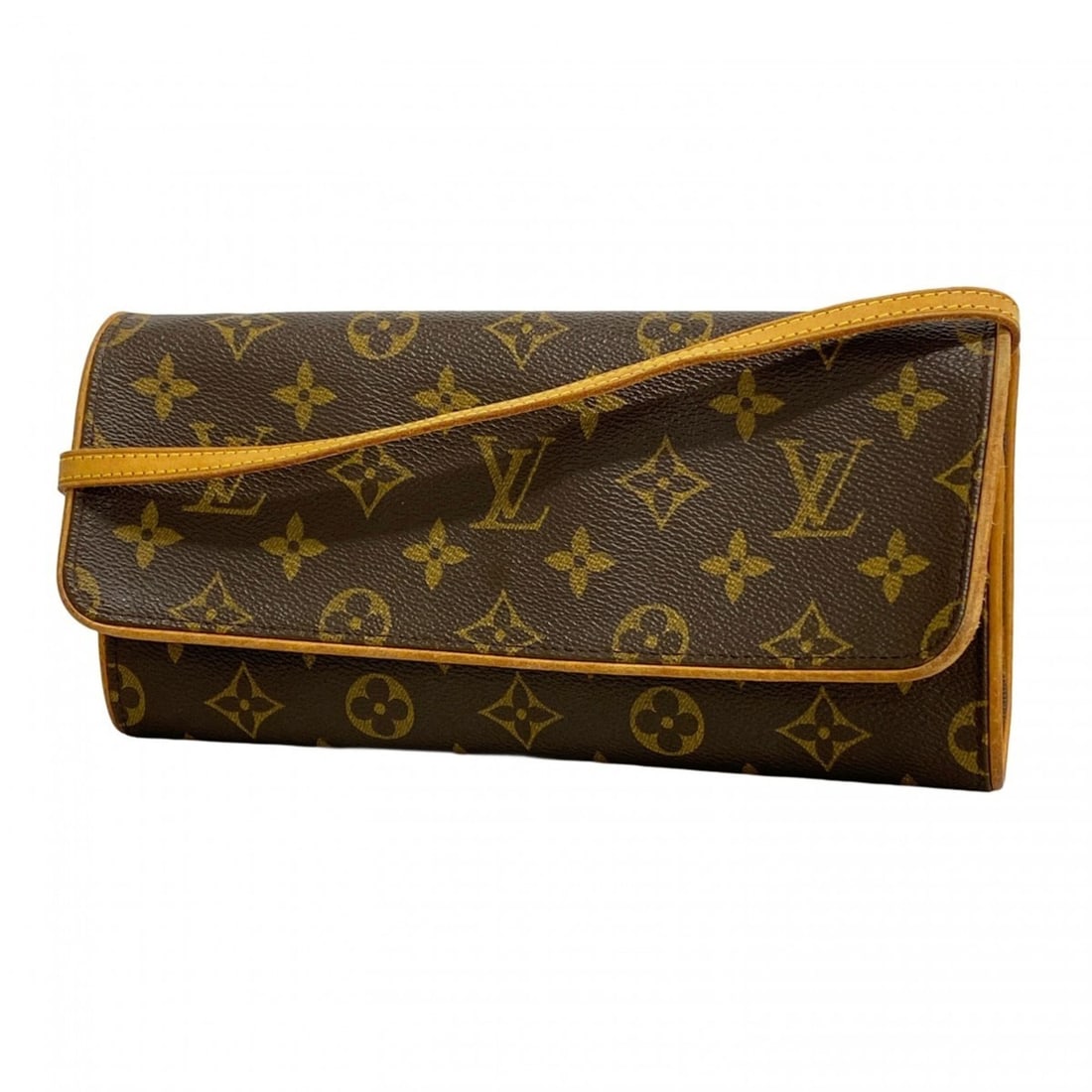 Louis Vuitton Monogram Pochette Twin GM Shoulder Bag M51852 Brown Women's (1 of 20)
