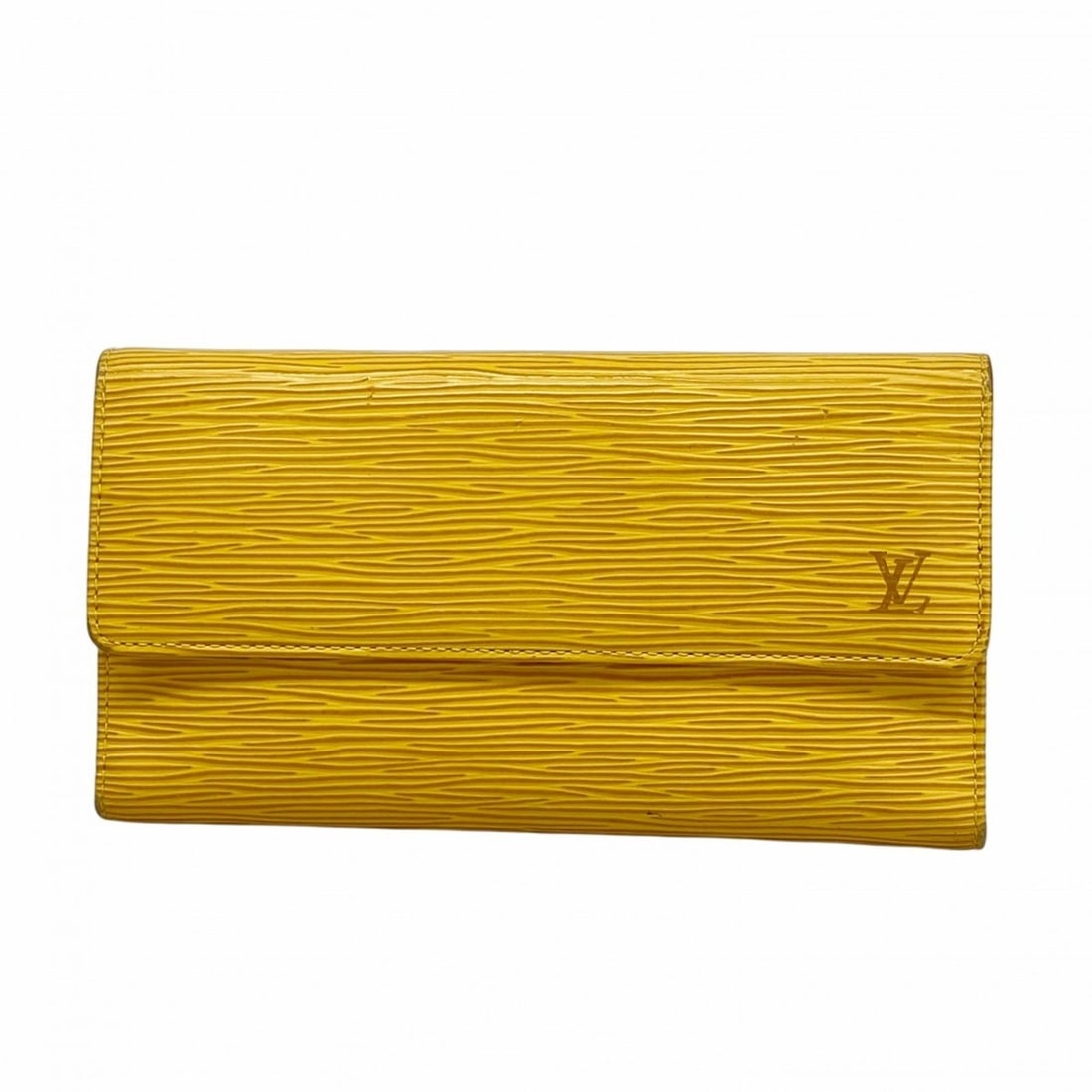 Louis Vuitton Epi Tri-fold Long Wallet Porte Tresor International M63389 Jaune for Men and Women: --- Catalog ---Category: SizeSize (HxWxD): 10.5cm x 19cm x 2.5cm / 4.13'' x 7.48'' x 0.98''Category: DesignType: Long wallet (tri-fold)Color: JauneGender: Men,WomenCategory: GeneralMPN: M63389Brand: L