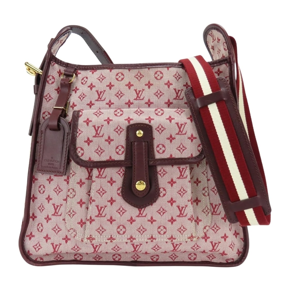 Louis Vuitton Shoulder Bag "Buzas" Mary Kate M92321 Monogram Mini Lin Cerise Bordeaux Women's LOUIS: --- Catalog ---Category: SizeSize (HxWxD): 27cm x 30.5cm x 8.5cm / 10.62'' x 12'' x 3.34''Category: DesignType: Shoulder bagColor: Bordeaux, CeriseGender: WomenMaterial: Monogram Mini Lin , Leather Ca