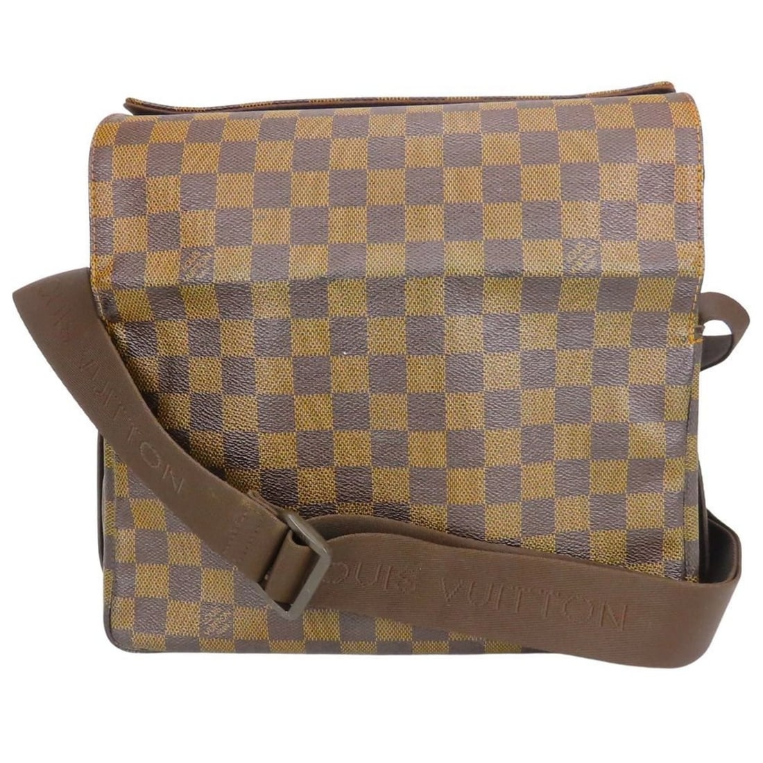 Louis Vuitton Naviglio Shoulder Bag N45255 Damier Ebene Brown Men's LOUIS VUITTON: --- Catalog ---Category: SizeSize (HxWxD): 23cm x 27cm x 12.5cm / 9.05'' x 10.62'' x 4.92''Category: DesignType: Shoulder bagColor: Brown, Damier Canvas, EbeneGender: MenMaterial: Damier Canvas ,