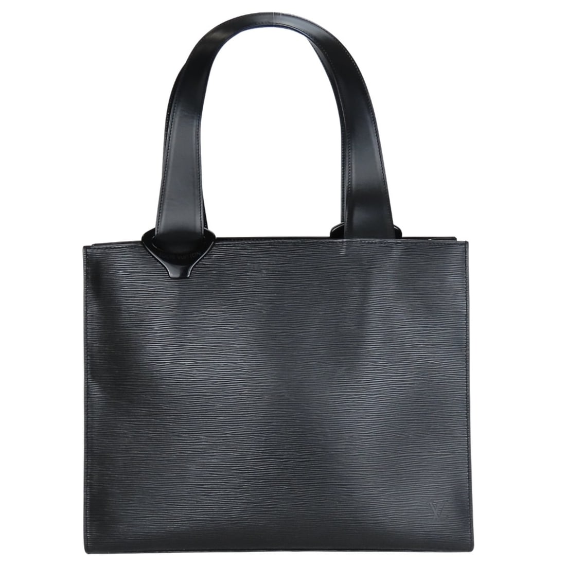 Louis Vuitton Gemo Tote Bag M52452, Epi Leather, Noir Black, Silver Hardware, Women's, LOUIS VUITTON (1 of 20)