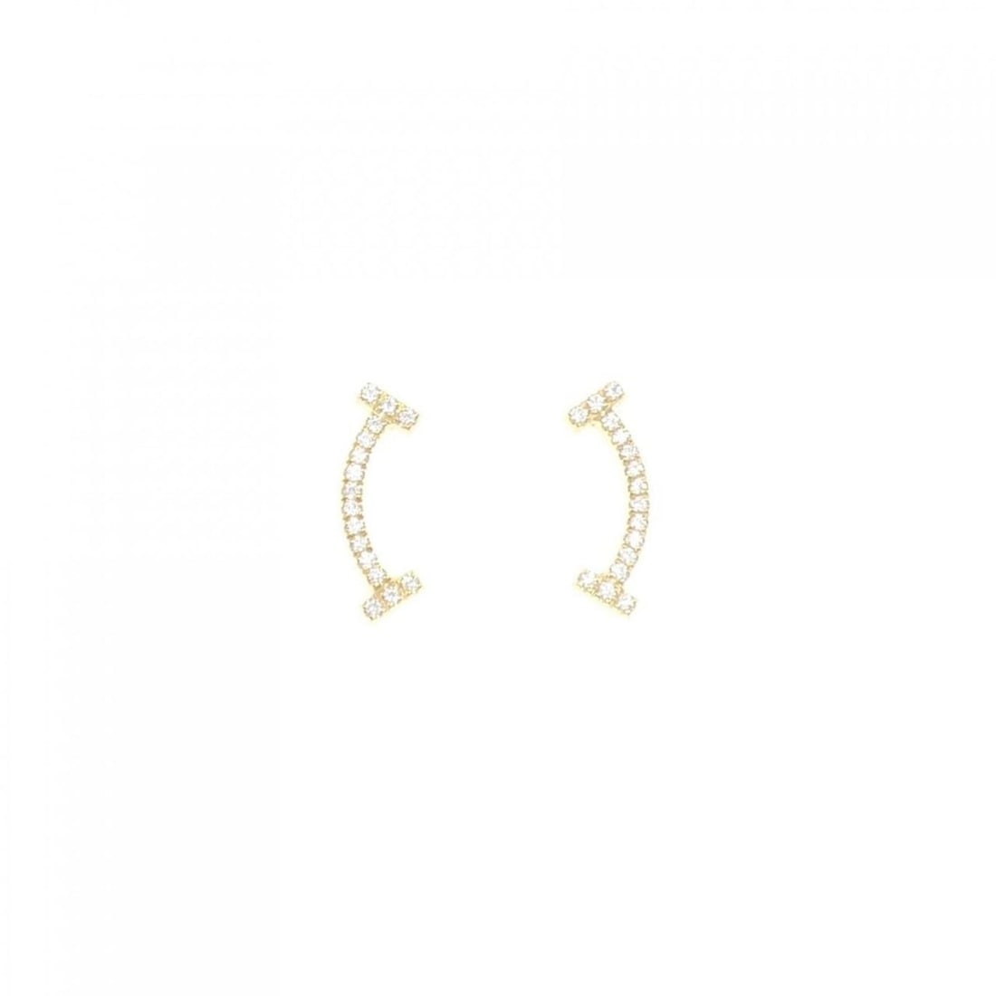 Tiffany T Smile Earrings: --- Catalog ---Category: SizeWeight: 1.5g / 0.05oz.Size (HxWxD): 13.30mm x 4.60mm / 0.52'' x 0.18''Category: DesignType: Stud earringsStone: DiamondGender: WomenMaterial: Yellow gold (18K)Category: