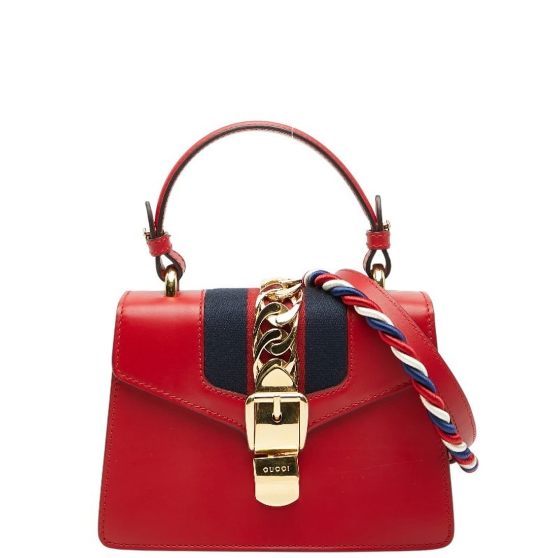 Gucci Sylvie handbag/shoulder bag, 2-way, 470270, red multicolor leather, women's.: --- Catalog ---Category: SizeSize (HxWxD): 14cm x 20cm x 7.5cm / 5.51'' x 7.87'' x 2.95''Category: DesignType: Handbag, Shoulder bagColor: Multi-color, Red colorGender: WomenMaterial: Leather