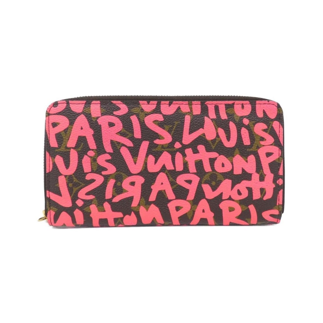 Louis Vuitton Monogram Graffiti Stephen Zippy Wallet M93710: --- Catalog ---Category: SizeSize (HxWxD): 10cm x 19cm x 2cm / 3.93'' x 7.48'' x 0.78''Category: DesignType: Long wallet (bi-fold)Color: Brown, Fuchsia, PinkGender: Men,WomenMaterial: Coated canvas