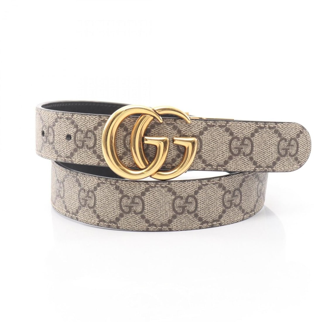 Gucci GG Marmont Supreme Belt, Women's, Beige, 659417 (1 of 12)