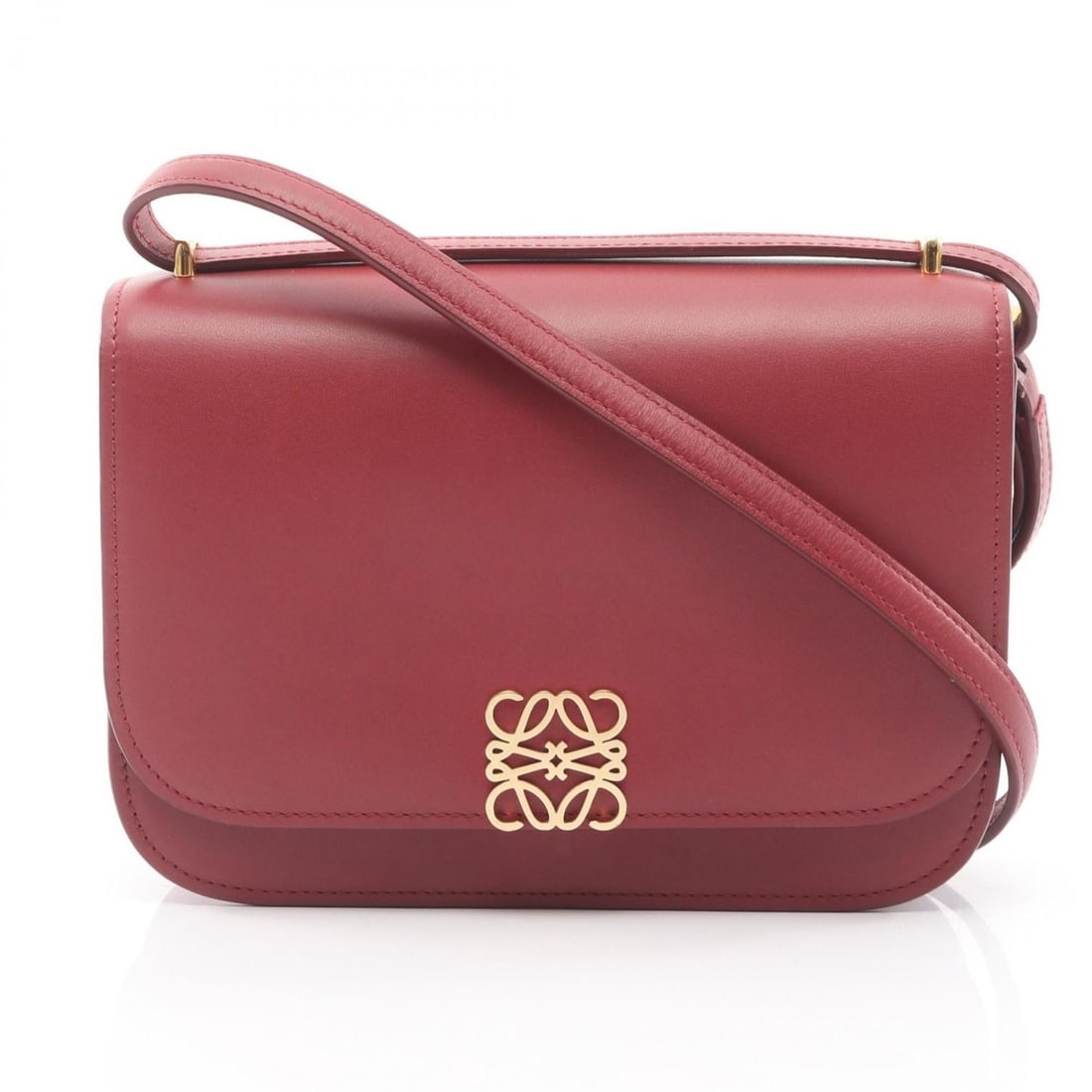 LOEWE GOYA Small Shoulder Bag/Handbag in Bordeaux Leather for Women (1 of 11)