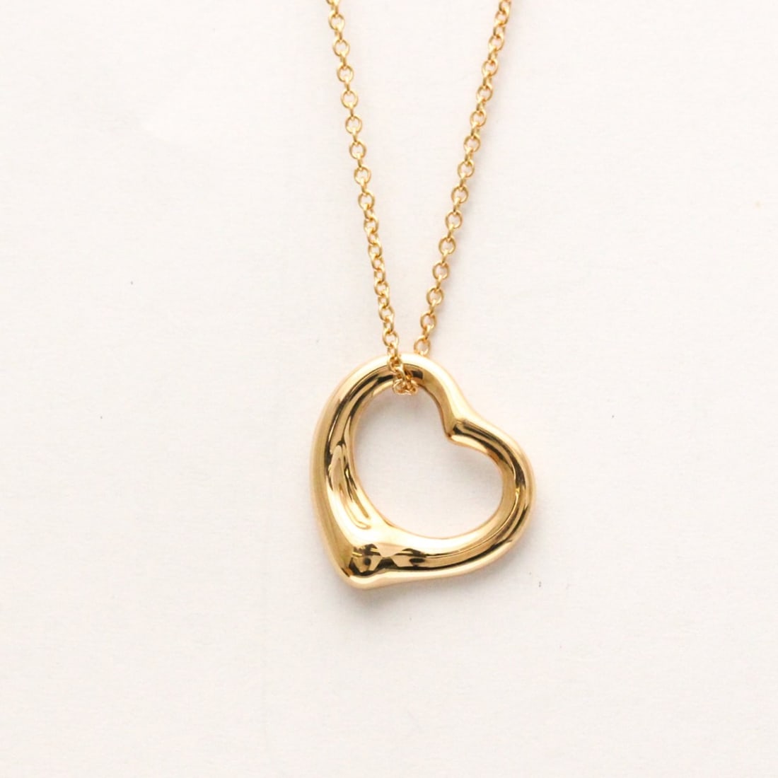 Tiffany Open Heart Pink Gold (18K) No Stone Men,Women Fashion Pendant Necklace (Pink Gold) (1 of 14)