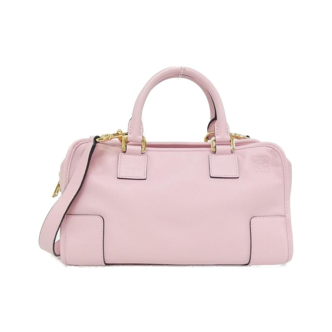 Loewe Amazona 28cm 352 30 N03 Handbag: --- Catalog ---Category: SizeSize (HxWxD): 17cm x 29cm x 13.5cm / 6.69'' x 11.41'' x 5.31''Category: DesignType: HandbagColor: PinkGender: WomenMaterial: Leather Hardware Color: GoldLeather/Fur Type:
