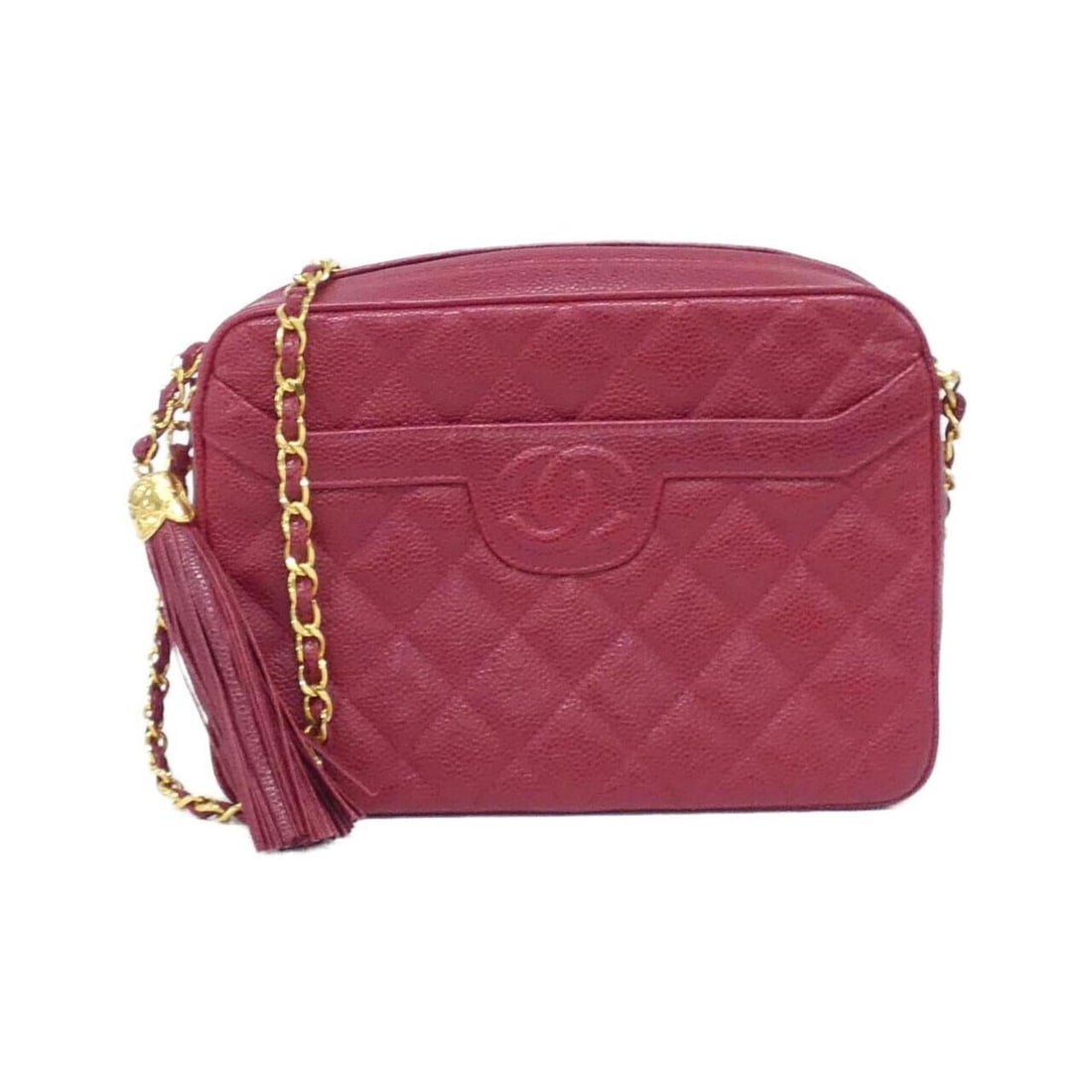 Chanel shoulder bag: --- Catalog ---Category: SizeSize (HxWxD): 16cm x 22.5cm x 6cm / 6.29'' x 8.85'' x 2.36''Category: DesignType: Shoulder bagColor: Red colorGender: WomenMaterial: Grained Calfskin Hardware Color: