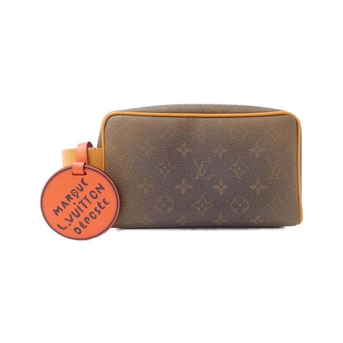 Louis Vuitton Monogram Dust Locker Dopp Kit M11765 Bag Pouch: --- Catalog ---Category: SizeSize (HxWxD): 12cm x 22cm x 12cm / 4.72'' x 8.66'' x 4.72''Category: DesignType: PouchColor: MarronGender: Women,MenMaterial: Coated canvas Hardware Color: GoldCategory: