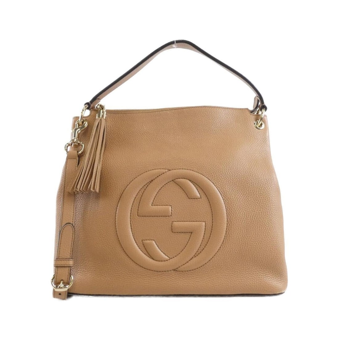 Gucci 536194 A7M0G Shoulder Bag: --- Catalog ---Category: SizeSize (HxWxD): 32cm x 34cm x 14cm / 12.59'' x 13.38'' x 5.51''Category: DesignType: Shoulder bagColor: BeigeGender: WomenMaterial: Leather Hardware Color: GoldCategory: