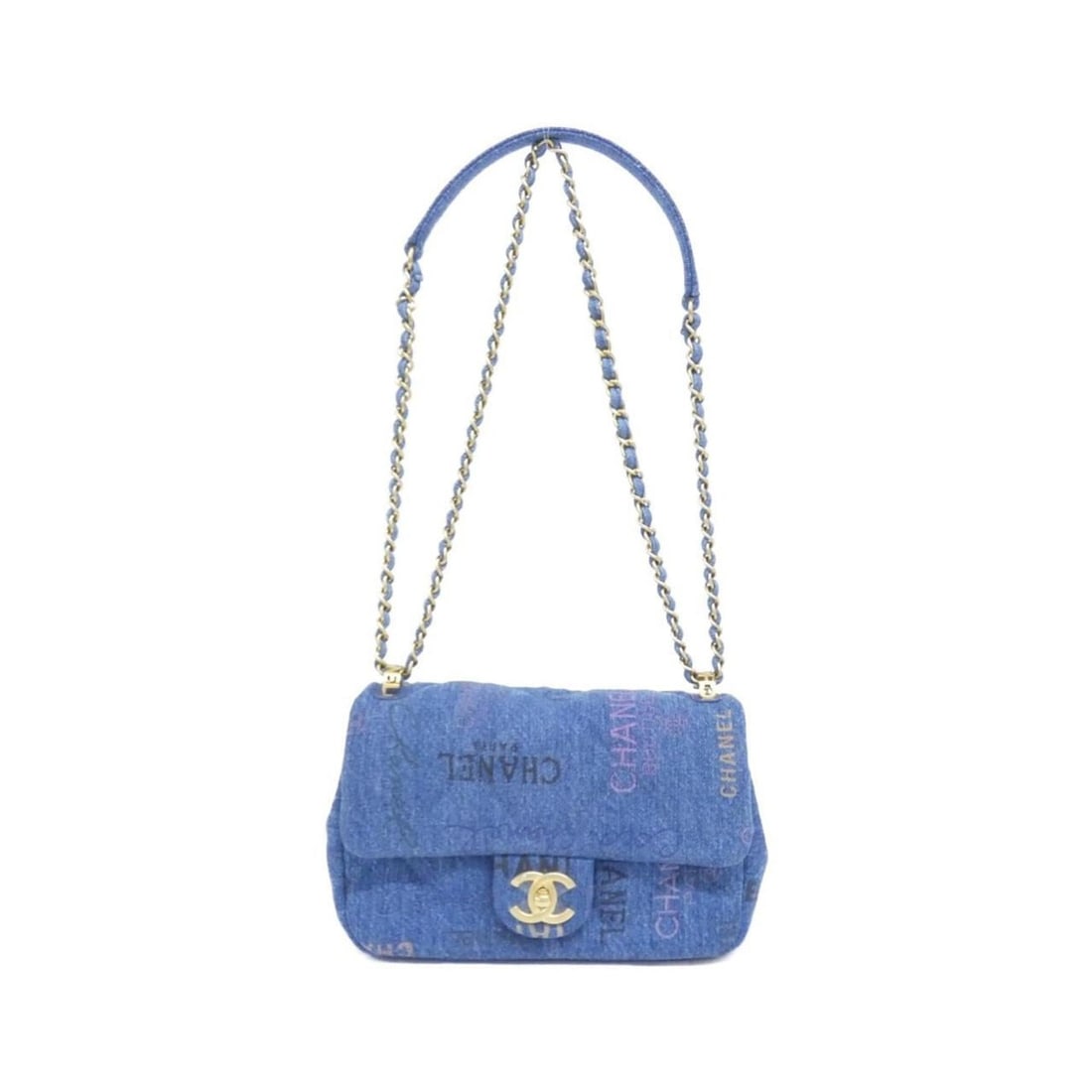 Chanel AS3134 Shoulder Bag: --- Catalog ---Category: SizeSize (HxWxD): 13cm x 21cm x 7cm / 5.11'' x 8.26'' x 2.75''Category: DesignType: Shoulder bagColor: Blue, Multi-colorGender: Men,WomenMaterial: Denim Hardware Color: Matte