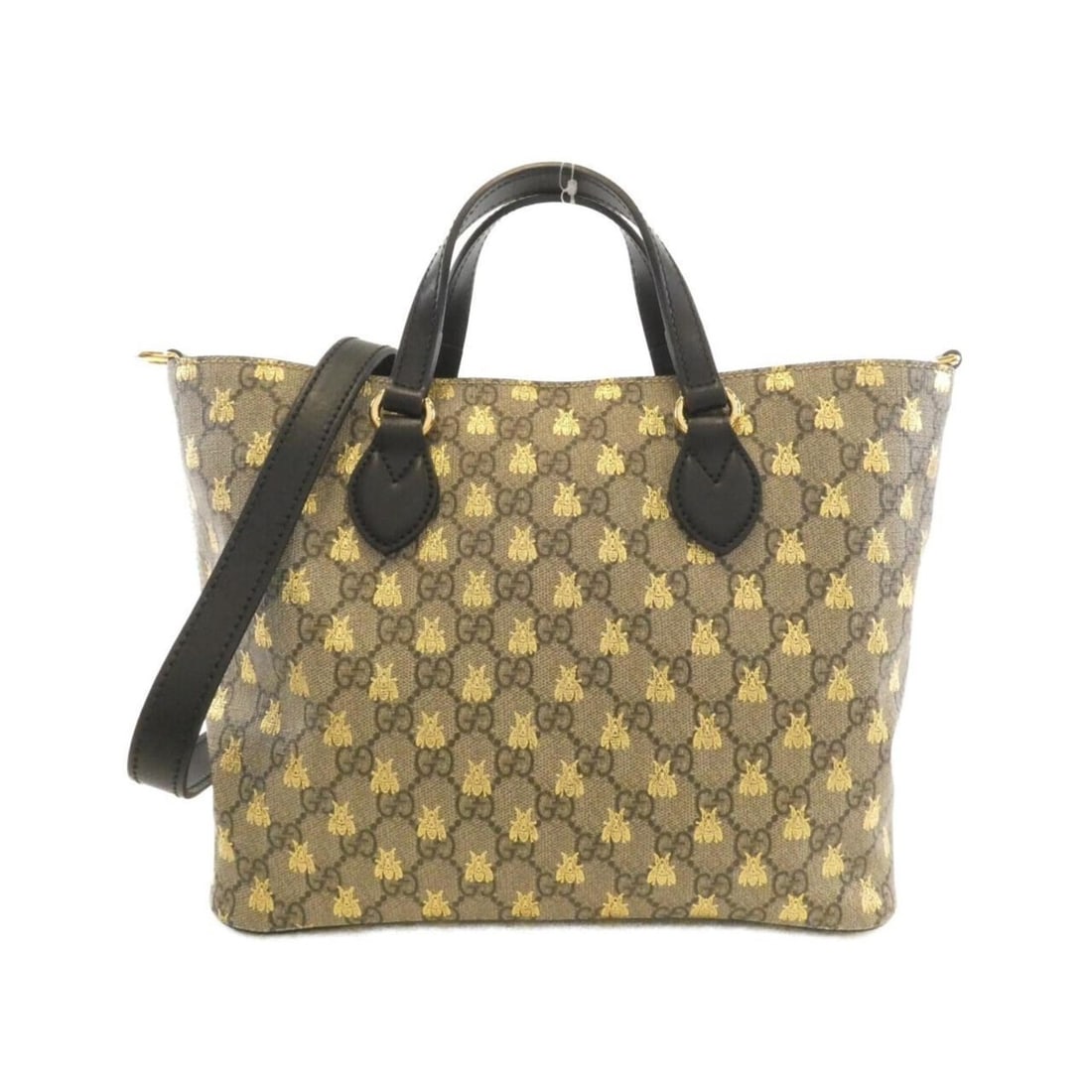 Gucci 473887 9IKIG handbag: --- Catalog ---Category: SizeSize (HxWxD): 22cm x 28cm x 11cm / 8.66'' x 11.02'' x 4.33''Category: DesignType: HandbagColor: Beige, BlackGender: WomenMaterial: GG Supreme Hardware Color: