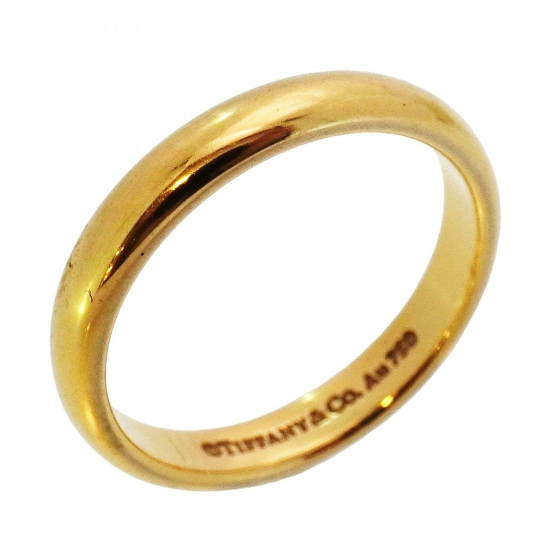 Tiffany Forever Ring, 18KYG Yellow Gold, Size 8.5, Women's: --- Catalog ---Category: SizeJP Size: 8.5US Size: 4.5Category: DesignType: Band ringGender: WomenMaterial: Yellow gold (18K)Category: GeneralBrand: Tiffany--- Item List ---Section: ConditionRanking: R