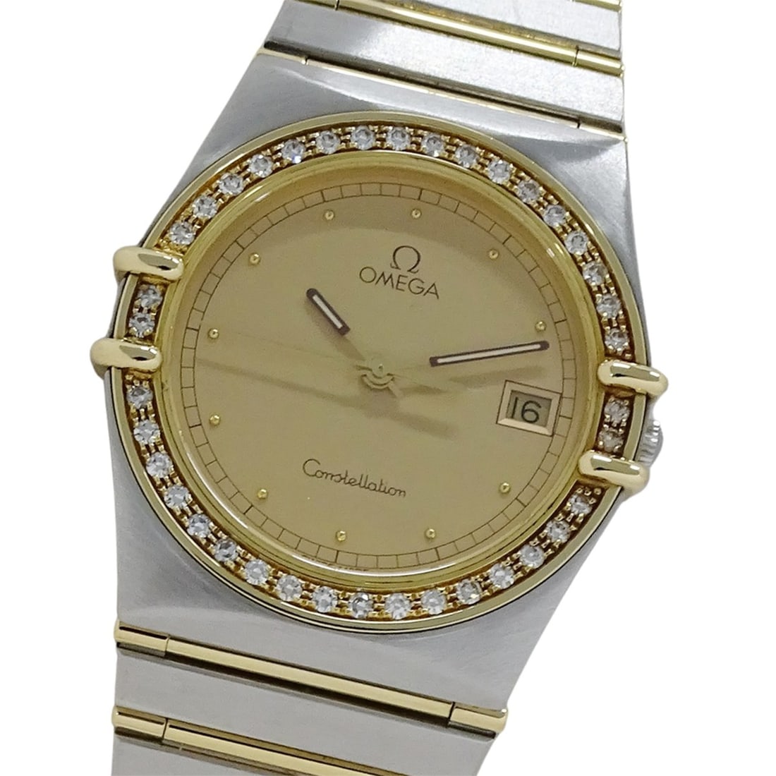 OMEGA Constellation Men's Watch with Diamonds, Date Display, Quartz Movement, QZ Stainless Steel, (1 of 16)