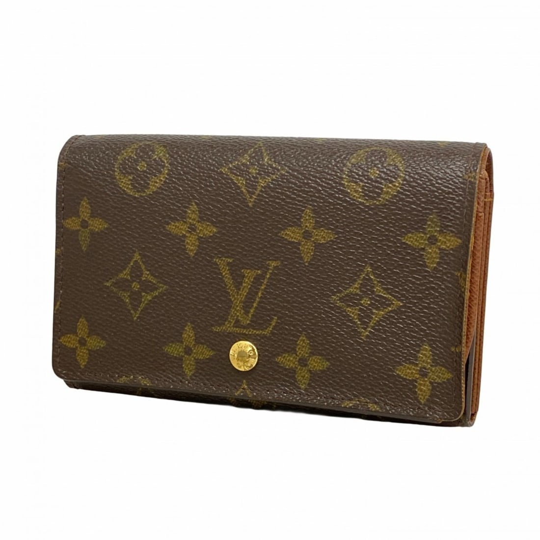 Louis Vuitton Monogram Porte Monnaie-Vieux-Tresor Wallet M61730 Brown Women's (1 of 12)