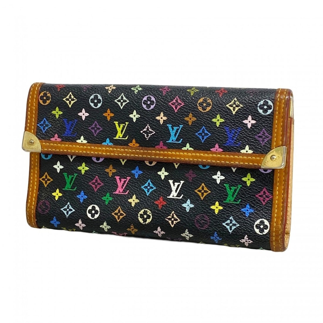 Louis Vuitton Tri-fold Long Wallet Monogram Multicolore Porte Tresor International M92658 Noir: --- Catalog ---Category: SizeSize (HxWxD): 11cm x 19cm x 2cm / 4.33'' x 7.48'' x 0.78''Category: DesignType: Long wallet (tri-fold)Color: NoirGender: WomenCategory: GeneralMPN: M92658Brand: Louis Vuit