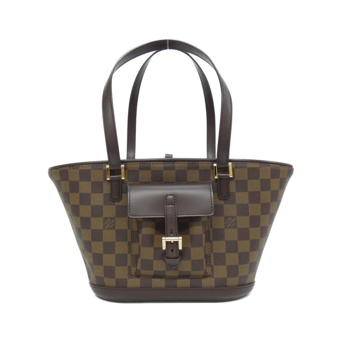Louis Vuitton Damier Manosque PM N51121 Handbag: --- Catalog ---Category: SizeSize (HxWxD): 19cm x 37cm x 10cm / 7.48'' x 14.56'' x 3.93''Category: DesignType: HandbagColor: Damier Canvas, EbeneGender: WomenMaterial: Coated canvas Category:
