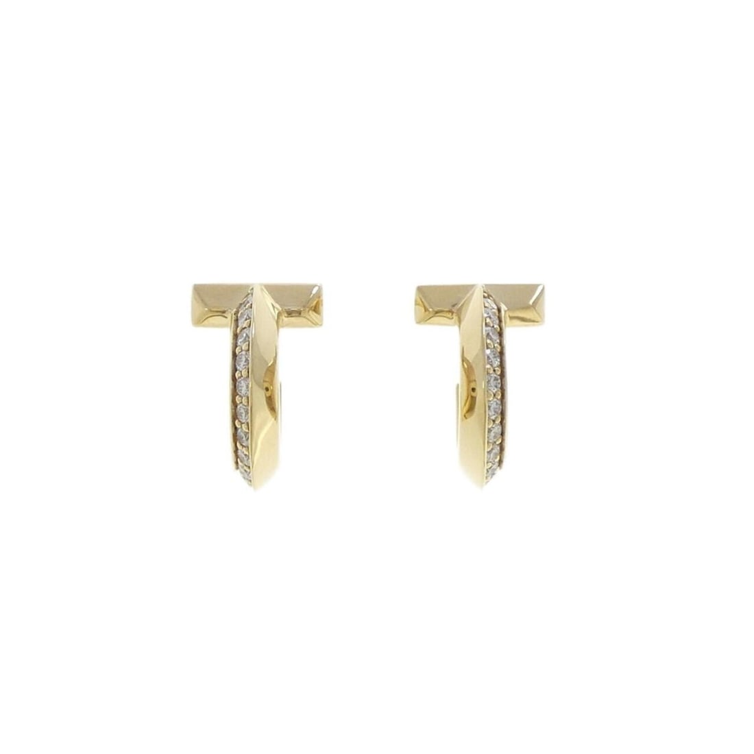 Tiffany T-One Hoop Earrings 0.40ct: --- Catalog ---Category: SizeSize (HxWxD): 14.50mm x 9.20mm / 0.57'' x 0.36''Category: DesignType: Hoop earringsGender: WomenMaterial: Yellow gold (18K)Category: GeneralBrand: Tiffany--- Item List