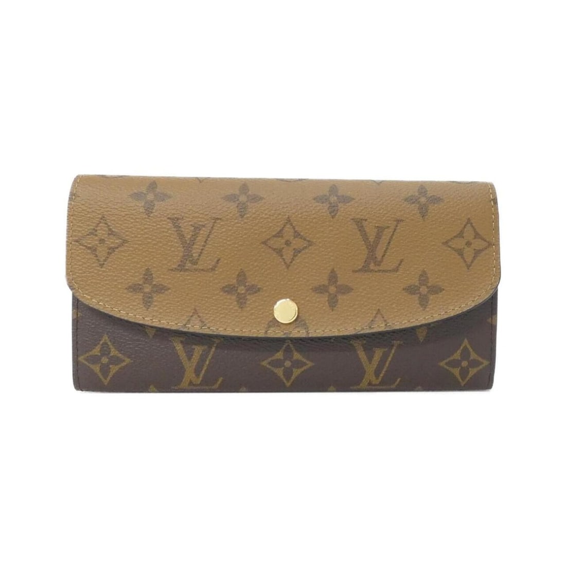 Louis Vuitton Monogram Reverse Portefeuille Emily M82157 Wallet: --- Catalog ---Category: SizeSize (HxWxD): 10cm x 19cm x 2cm / 3.93'' x 7.48'' x 0.78''Category: DesignType: Long wallet (bi-fold)Color: Marron, Monogram ReverseGender: WomenMaterial: Monogram