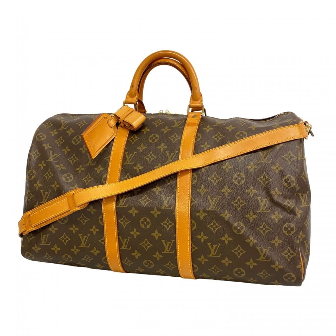 Louis Vuitton Monogram Keepall Bandouliere 50 Boston Bag M41416 Brown Men's and Women's: --- Catalog ---Category: SizeSize (HxWxD): 28cm x 51cm x 22cm / 11.02'' x 20.07'' x 8.66''Category: DesignType: Boston bagColor: BrownGender: Men,WomenCategory: GeneralMPN: M41416Brand: Louis