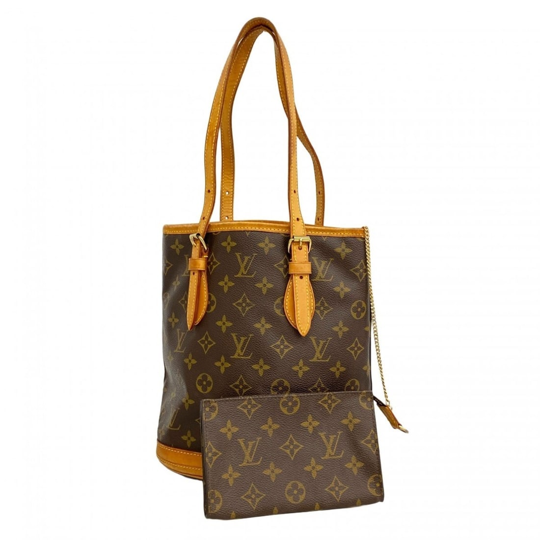 Louis Vuitton Monogram Bucket PM Tote Bag M42238 Brown Women's (1 of 14)