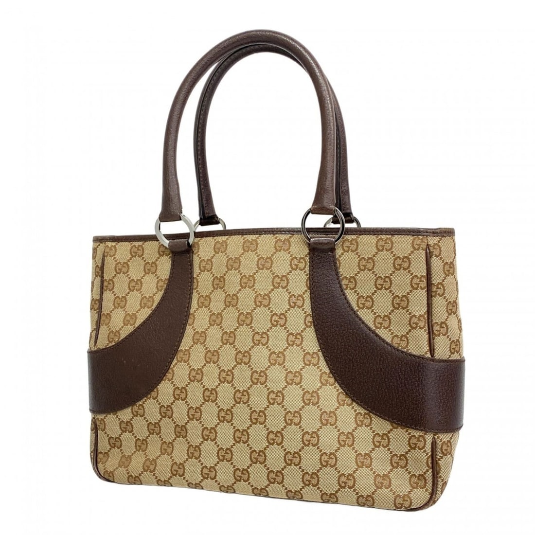 Gucci GG Canvas Tote Bag 113011 Brown Women's (1 of 10)