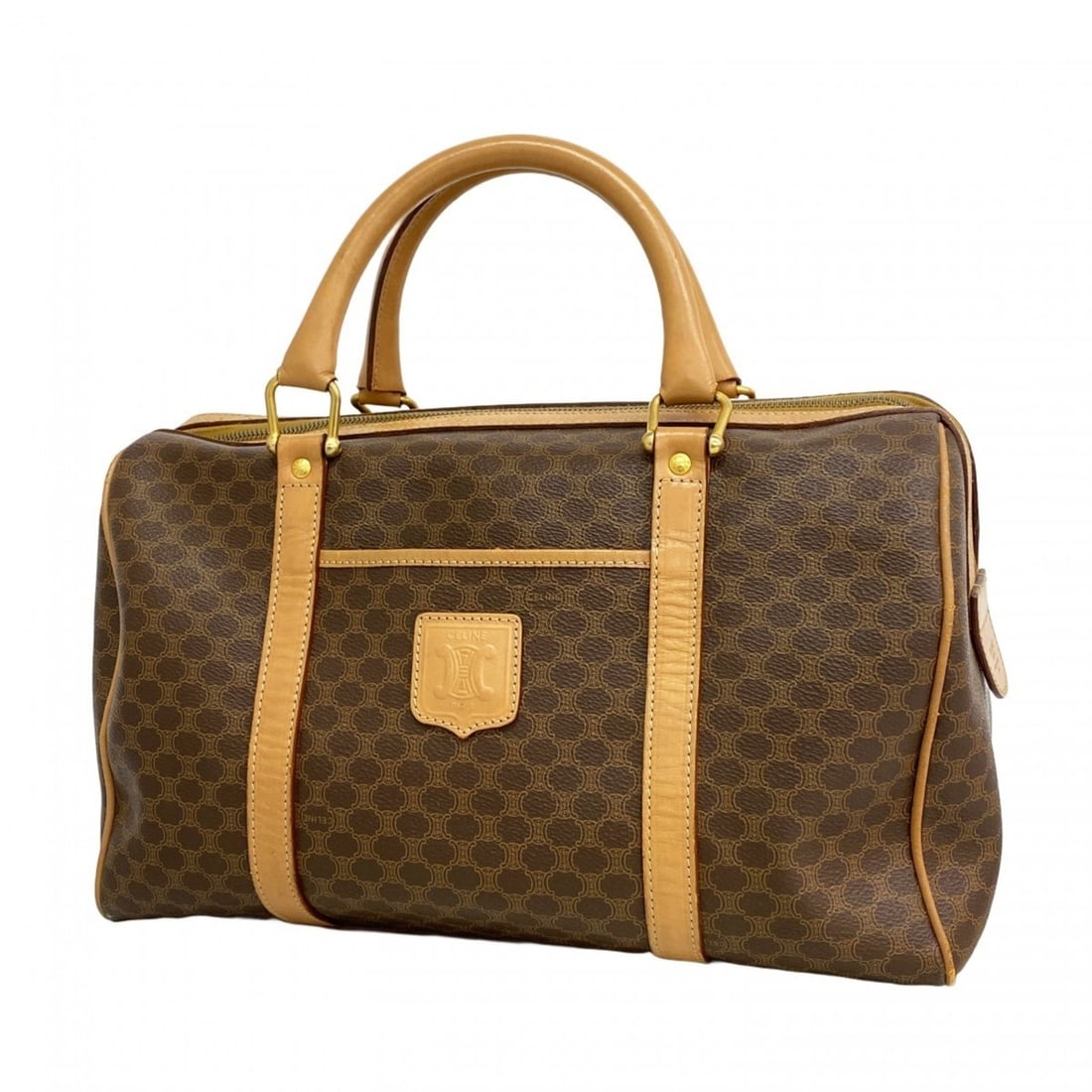 Celine handbag Macadam brown women's: --- Catalog ---Category: SizeSize (HxWxD): 22cm x 35cm x 17cm / 8.66'' x 13.77'' x 6.69''Category: DesignType: HandbagColor: BrownGender: WomenMaterial: PVC Hardware Color: GoldCategory: GeneralBrand: