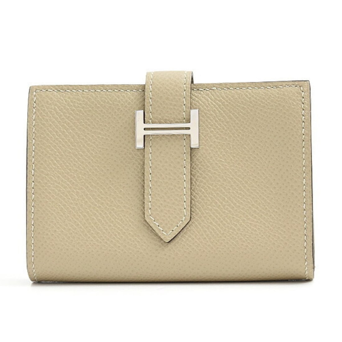 Hermes Hermès Women's Bearn Mini Wallet with X-Engraved Design, Bifold Compact Wallet, Epsom Trench: --- Catalog ---Category: SizeSize (HxWxD): 7.2cm x 10.5cm / 2.83'' x 4.13''Category: DesignType: Card walletColor: BeigeGender: WomenMaterial: Epsom leather Category: GeneralBrand: HermesCountry of Or