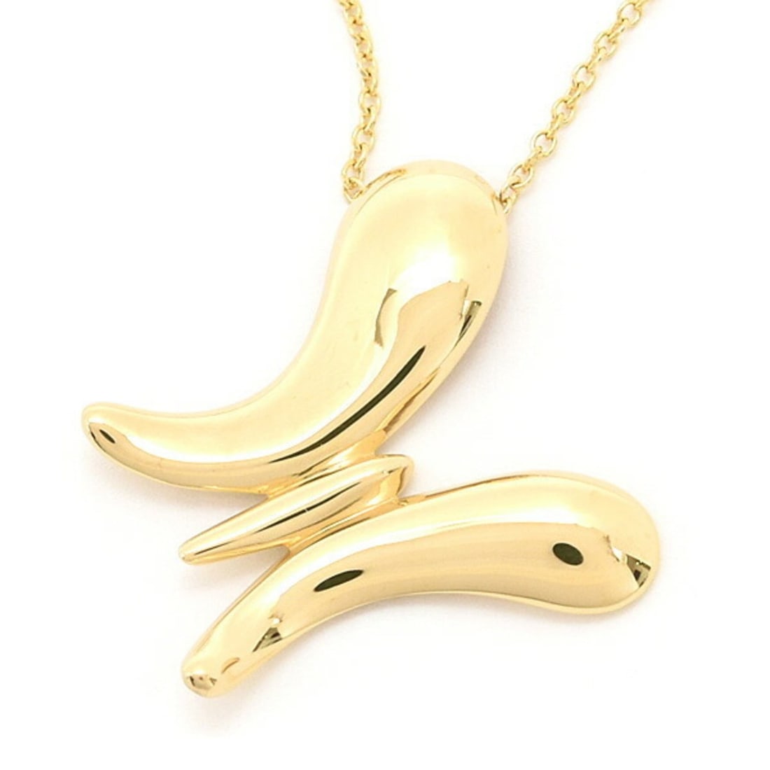 Tiffany Elsa Peretti Butterfly Pendant Necklace for Women in Yellow Gold 750YG: --- Catalog ---Category: SizePendant Size: 28.3mm x 27mm / 1.11'' x 1.06''Neck Circumference: 50 cm / 19.68''Category: DesignColor: Yellow goldGender: WomenMaterial: Yellow gold (18K)Pendant Type: