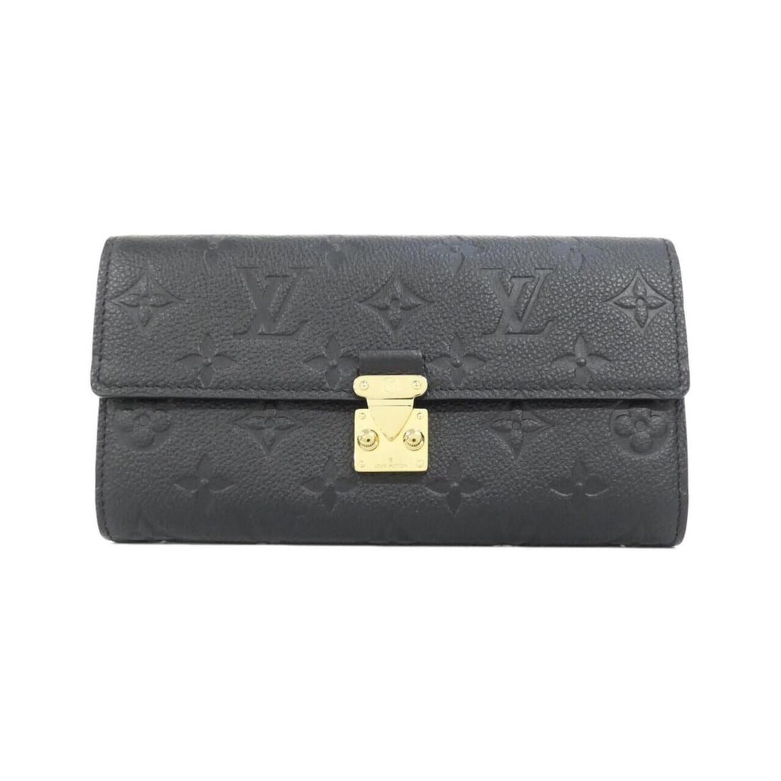 Louis Vuitton Monogram Empreinte Portefeuille Sarah Metis M82638 Wallet: --- Catalog ---Category: SizeSize (HxWxD): 11cm x 19cm x 2cm / 4.33'' x 7.48'' x 0.78''Category: DesignColor: BlackGender: WomenCategory: GeneralMPN: M82638Brand: Louis Vuitton--- Item List