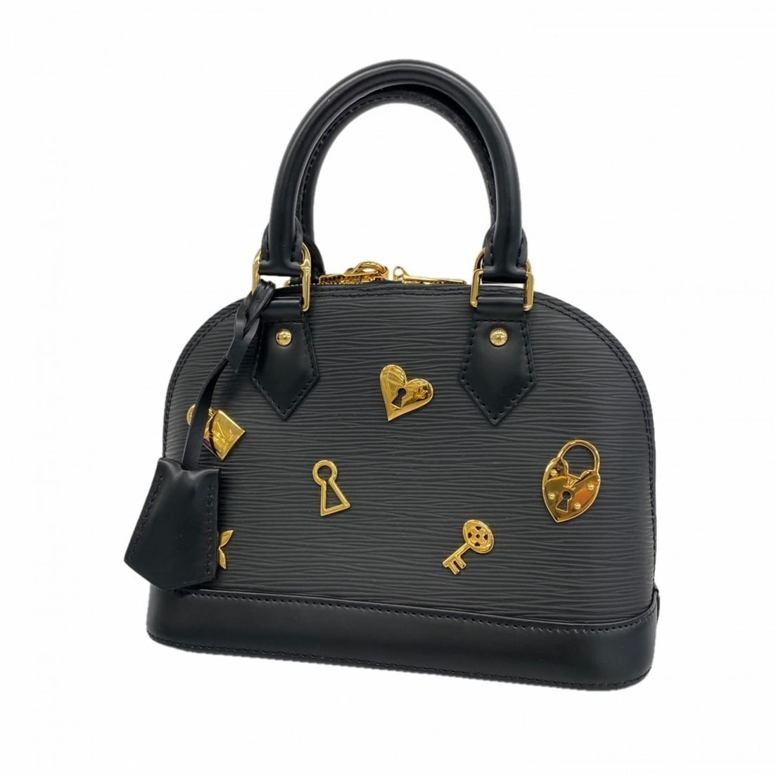 Louis Vuitton Epi Alma BB Handbag in Lovelock, M52884, Noir, Women's: --- Catalog ---Category: SizeSize (HxWxD): 17cm x 23cm x 11.5cm / 6.69'' x 9.05'' x 4.52''Category: DesignType: HandbagColor: NoirGender: WomenCategory: GeneralMPN: M52884Brand: Louis Vuitton--- Item