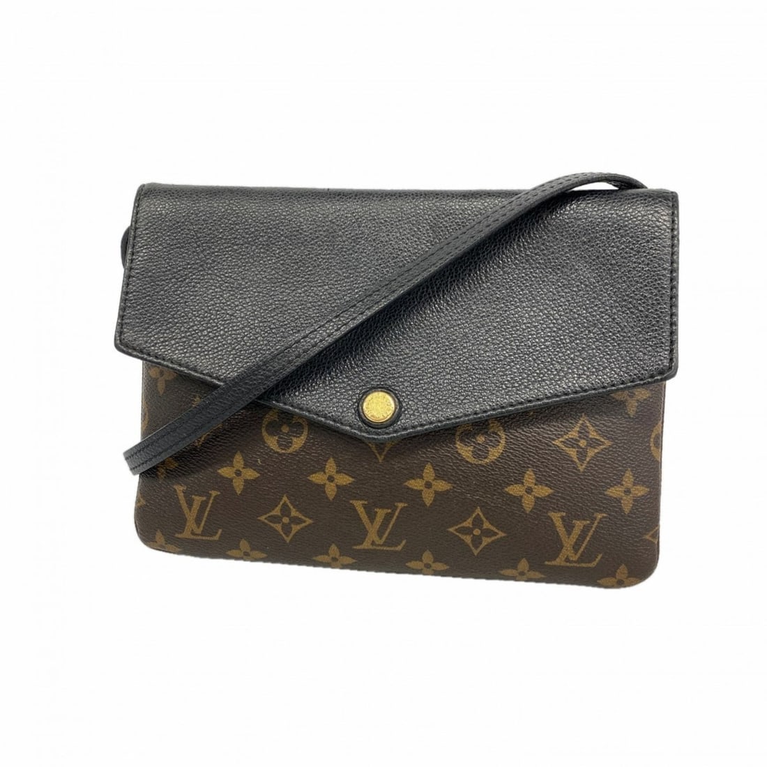 Louis Vuitton Monogram Twice Shoulder Bag M50185 Brown Women's: --- Catalog ---Category: SizeSize (HxWxD): 17cm x 23cm x 3cm / 6.69'' x 9.05'' x 1.18''Category: DesignType: Shoulder bagColor: BrownGender: WomenCategory: GeneralMPN: M50185Brand: Louis Vuitton---