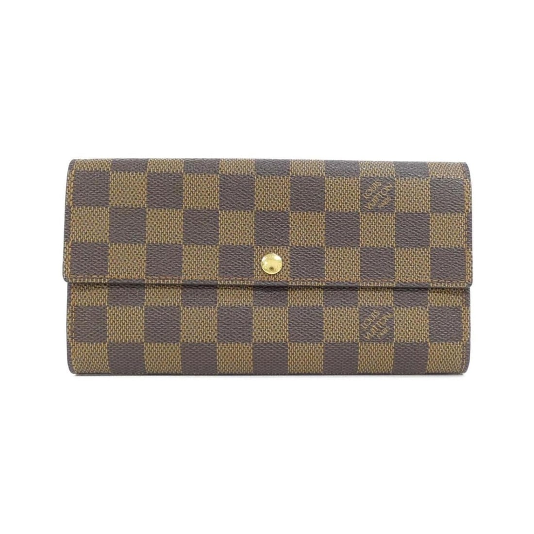 Louis Vuitton Damier Portefeuille Sarah N61734 Wallet: --- Catalog ---Category: SizeSize (HxWxD): 10cm x 19cm x 2cm / 3.93'' x 7.48'' x 0.78''Category: DesignType: Long wallet (bi-fold)Color: BrownGender: WomenMaterial: Coated canvas Category: GeneralMPN:
