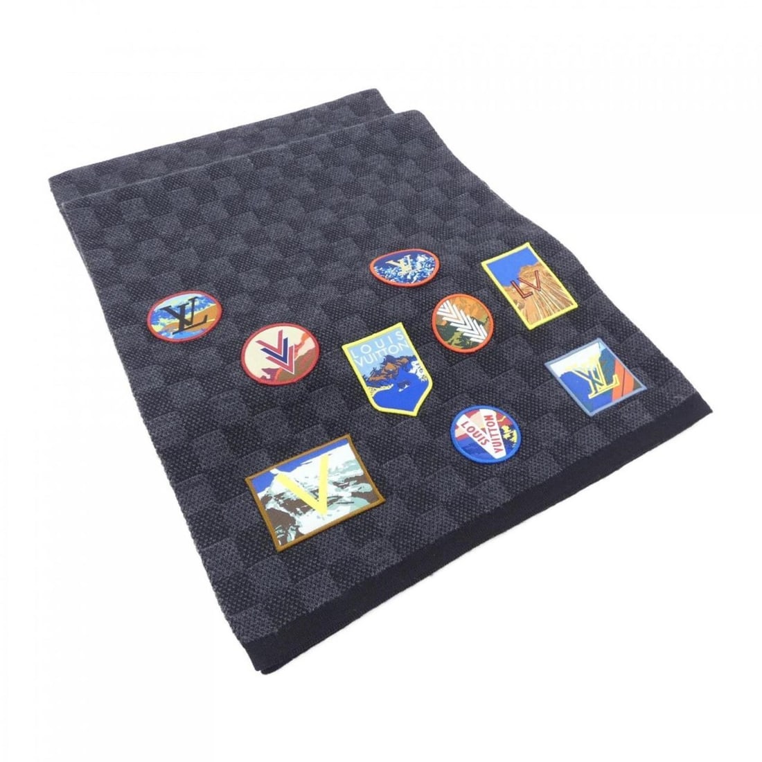 Louis Vuitton Echarpe Petit Damier Alps M71110 Scarf: --- Catalog ---Category: SizeSize (LxW): 1.76m x 29.5cm / 69.29'' x 11.61''Category: DesignType: StoleColor: Black, GrayGender: MenMaterial: Wool Category: GeneralMPN: M71110Brand: Louis Vuitton---
