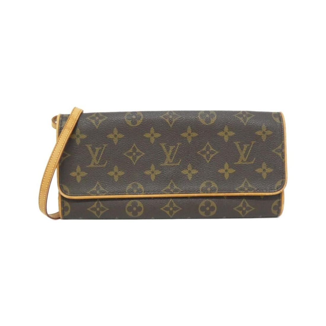Louis Vuitton Monogram Pochette Twin GM M51852 Shoulder Bag: --- Catalog ---Category: SizeSize (HxWxD): 11cm x 25cm x 2cm / 4.33'' x 9.84'' x 0.78''Category: DesignType: Pochette, Shoulder bagColor: BrownGender: WomenMaterial: Coated canvas Category: