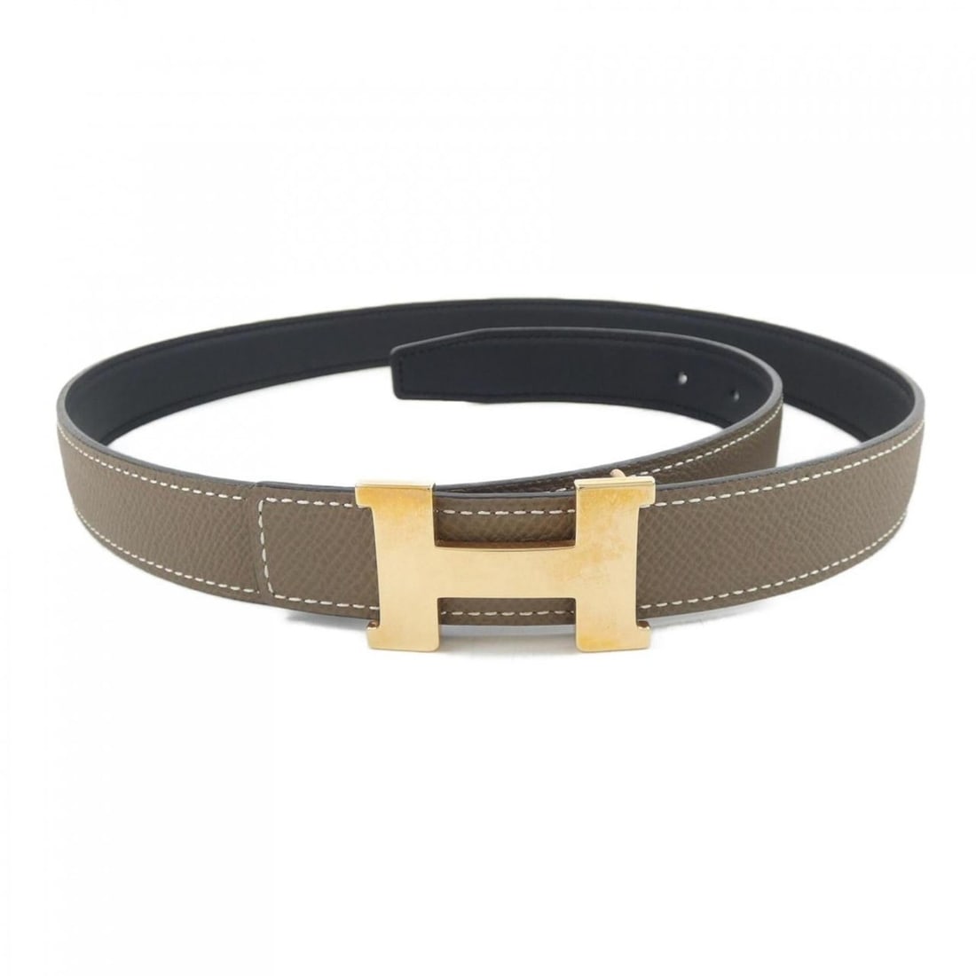 Hermes Mini Constance 24mm Reversible Belt: --- Catalog ---Category: SizeWidth: 2.5cm / 0.98''Length: 77cm - 82cm / 30.31'' - 32.28''Category: DesignType: Standard beltColor: Black, KhakiGender: WomenCategory: GeneralBrand: Hermes--- Item List